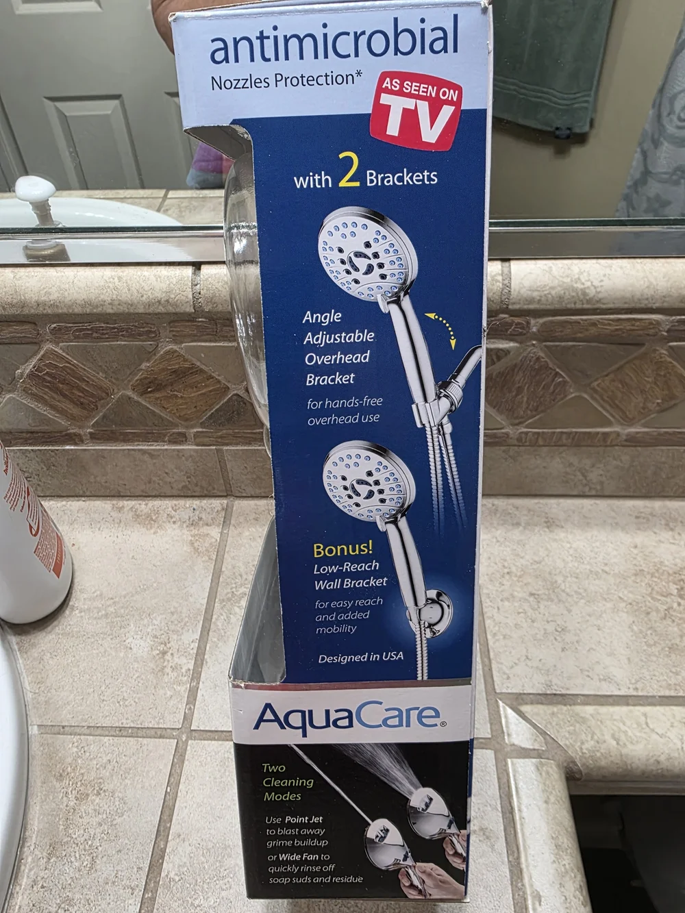 Antimicrobial Handheld Shower Head in Chrome